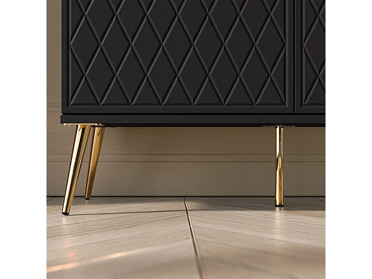 Vaisselier 4 portes Manoé Noir