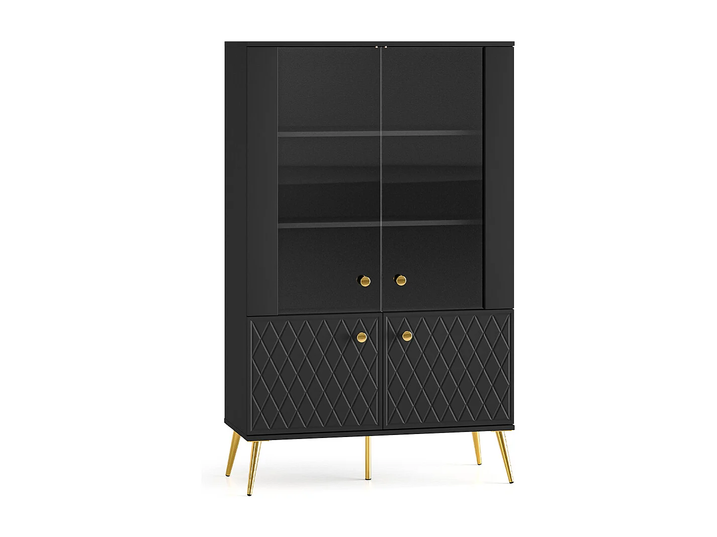 Vaisselier 4 portes Manoé Noir