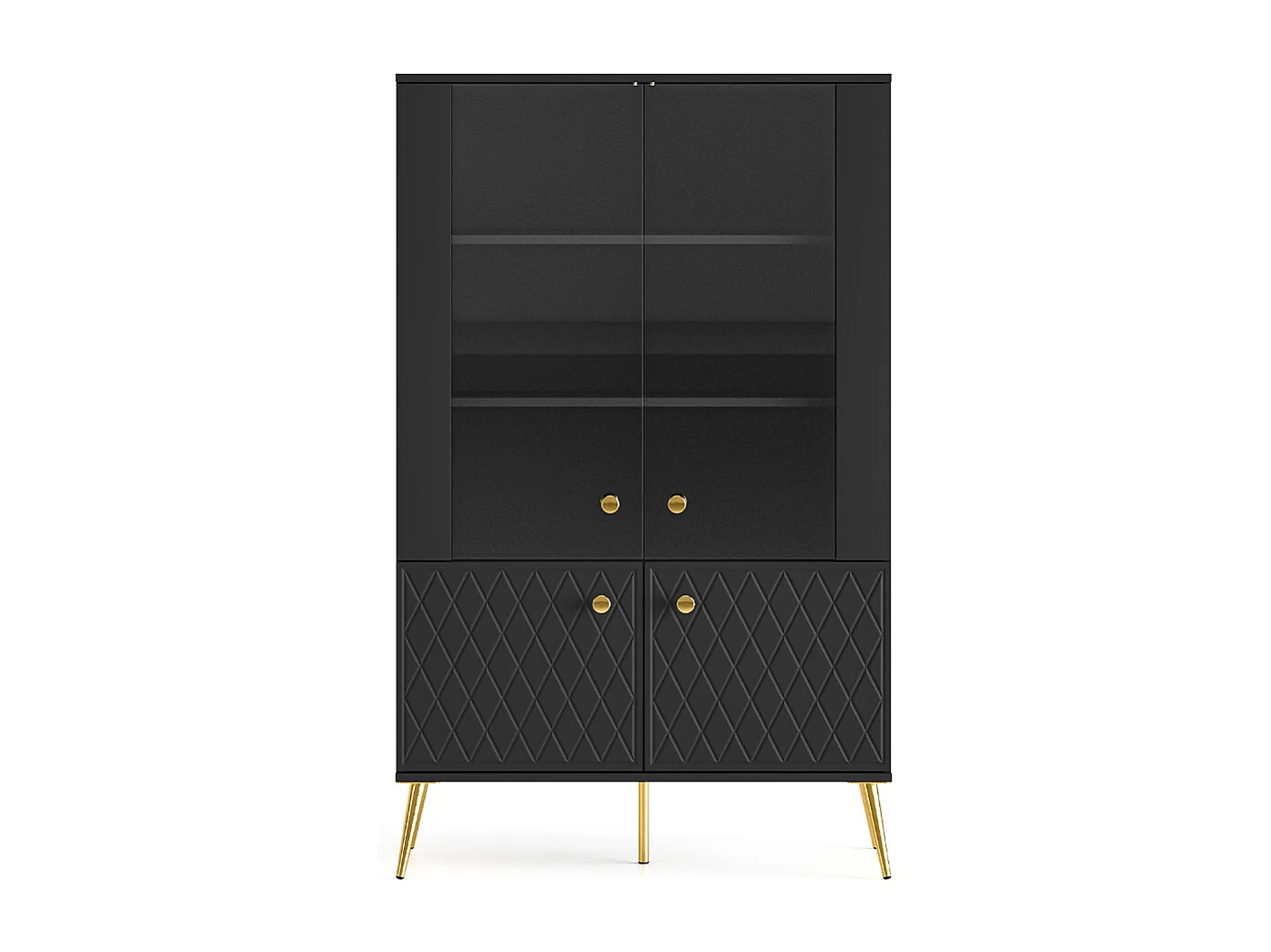 Vaisselier 4 portes Manoé Noir