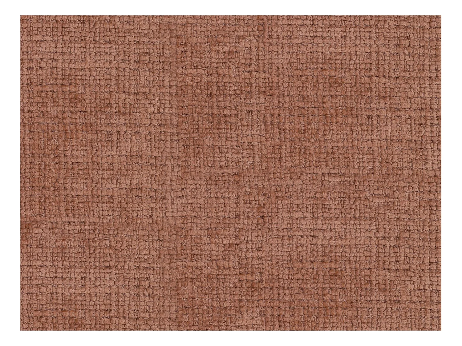 Canapé 3 places en tissu chenille terracotta JUNETI