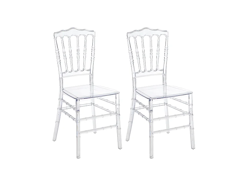Stuhl 2er-Set - Polycarbonat - Kristall - AMBELON