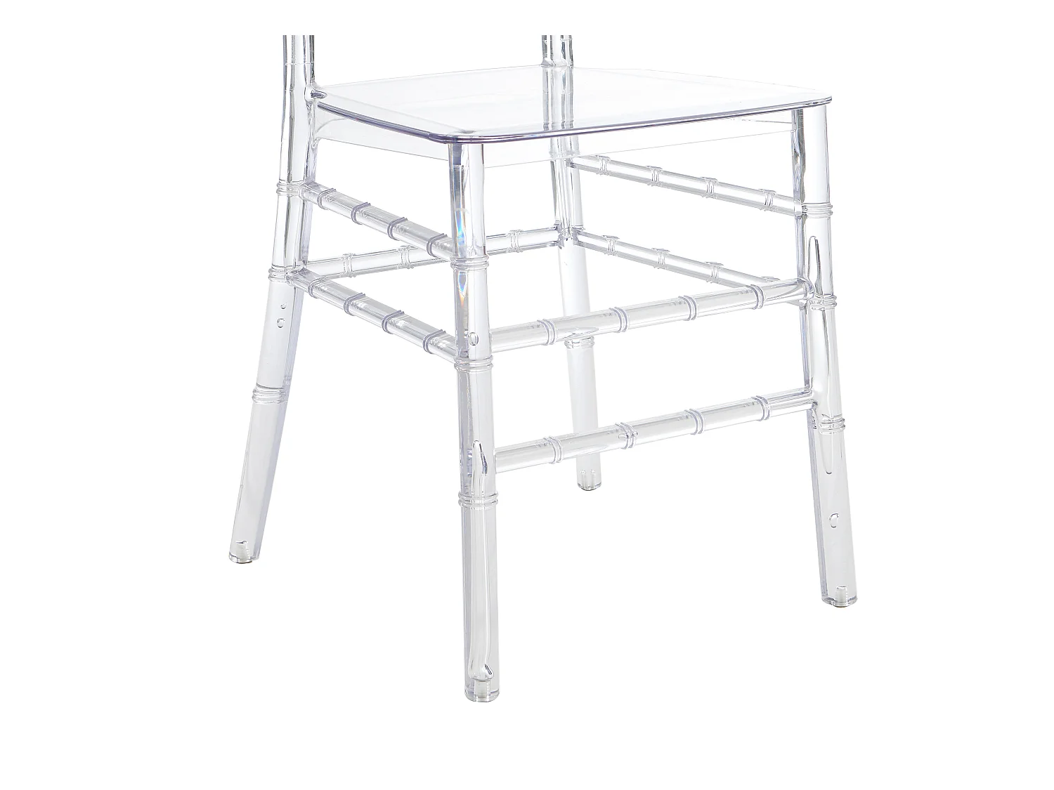 Lot de 2 chaises en polycarbonate - Cristal - AMBELON