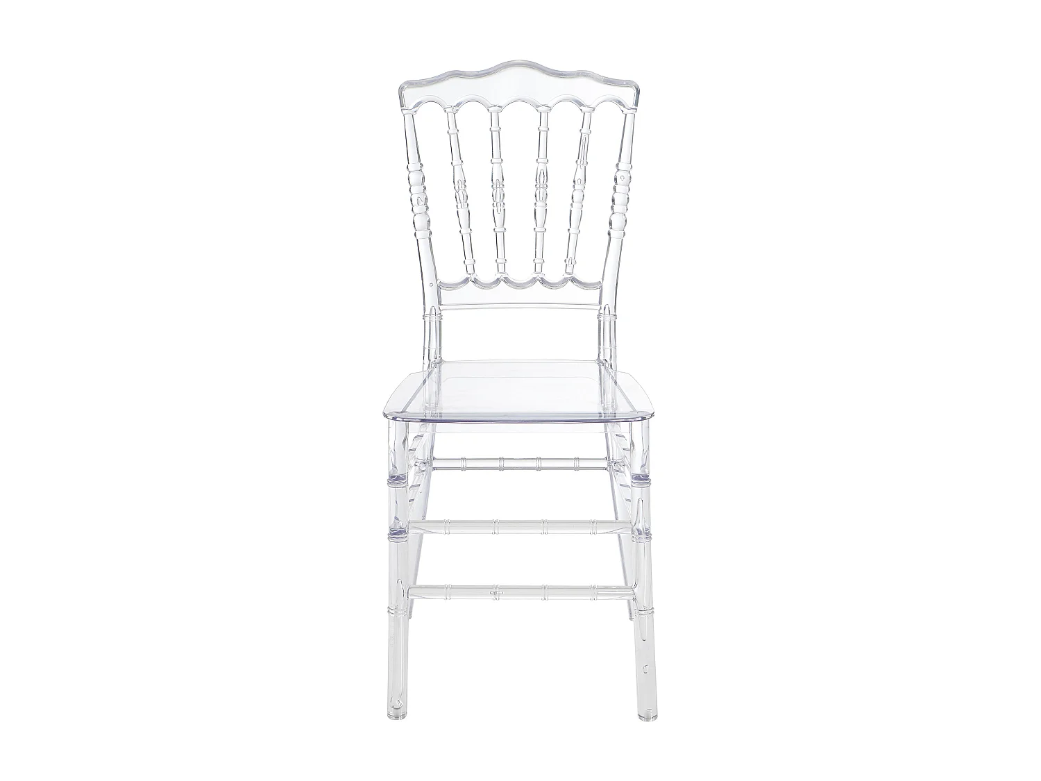 Lot de 2 chaises en polycarbonate - Cristal - AMBELON