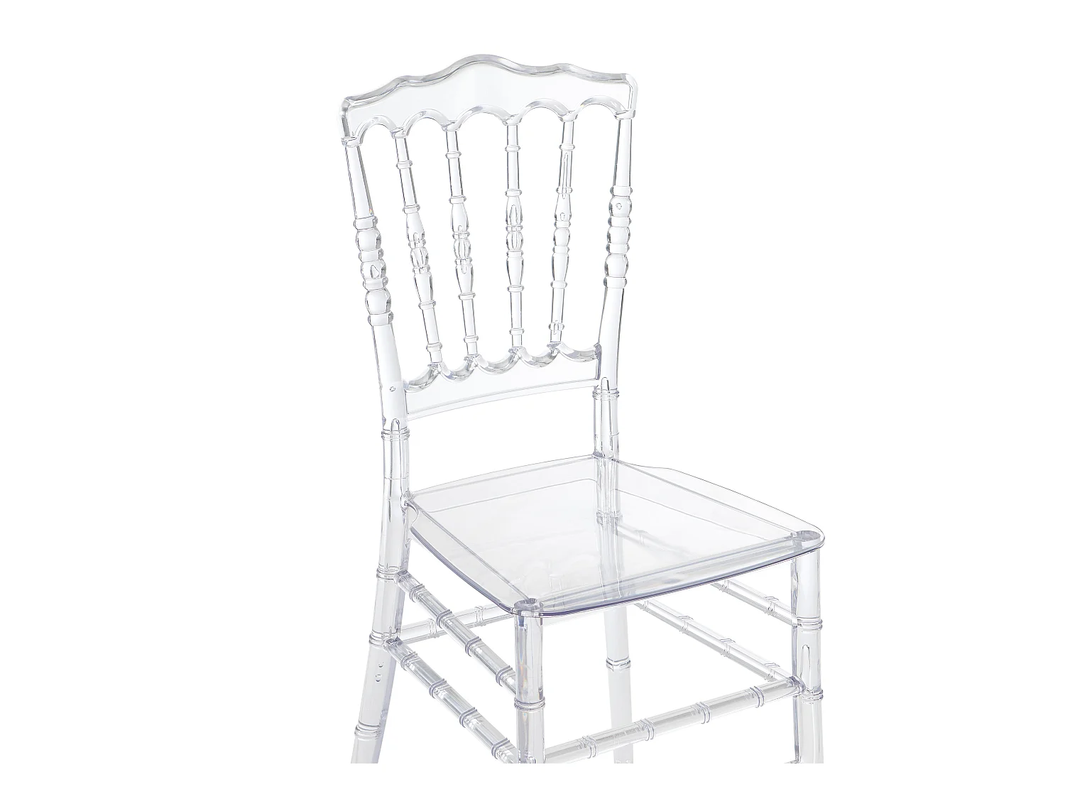 Lot de 2 chaises en polycarbonate - Cristal - AMBELON