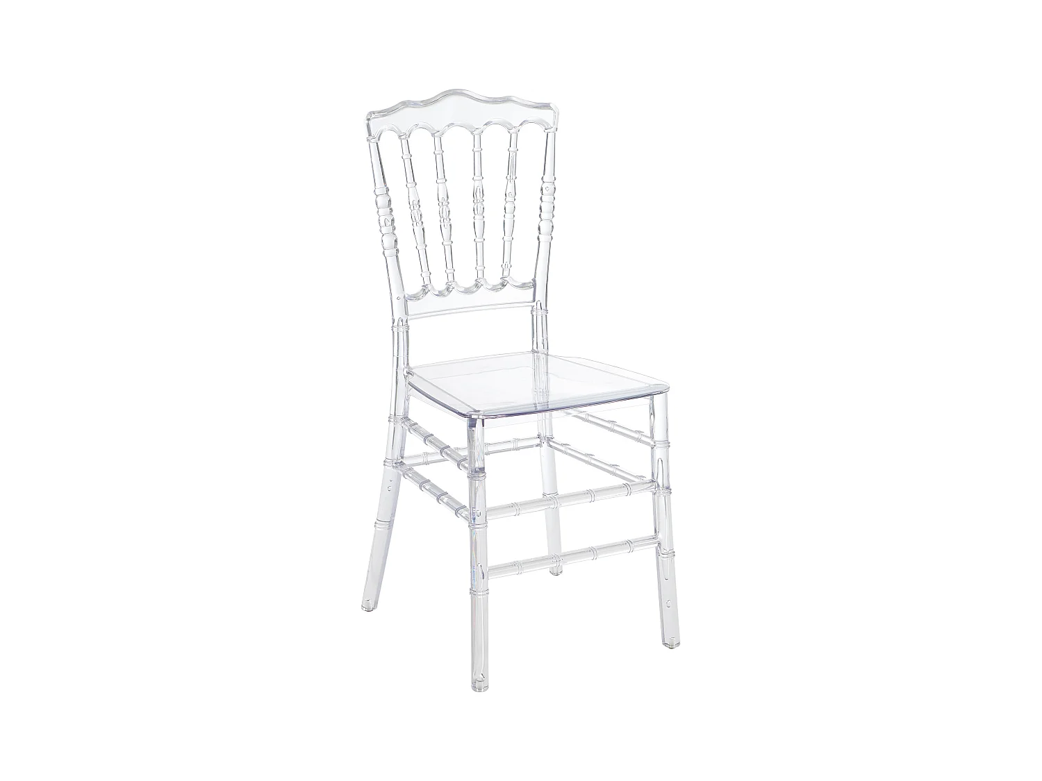 Lot de 2 chaises en polycarbonate - Cristal - AMBELON