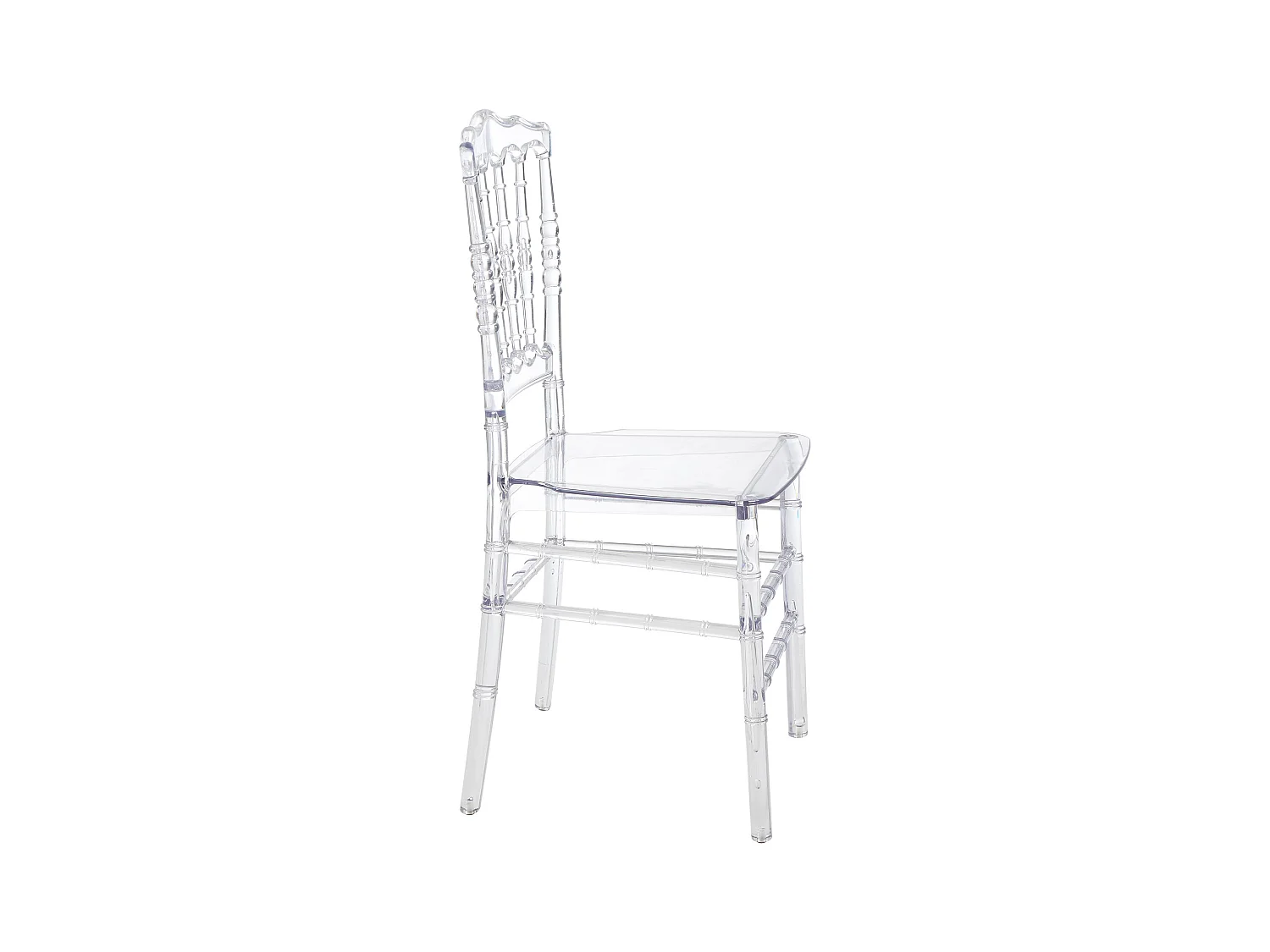 Lot de 2 chaises en polycarbonate - Cristal - AMBELON