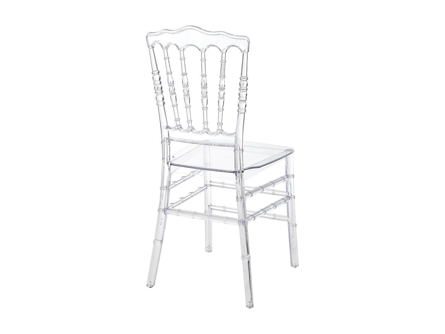 Lot de 2 chaises en polycarbonate - Cristal - AMBELON
