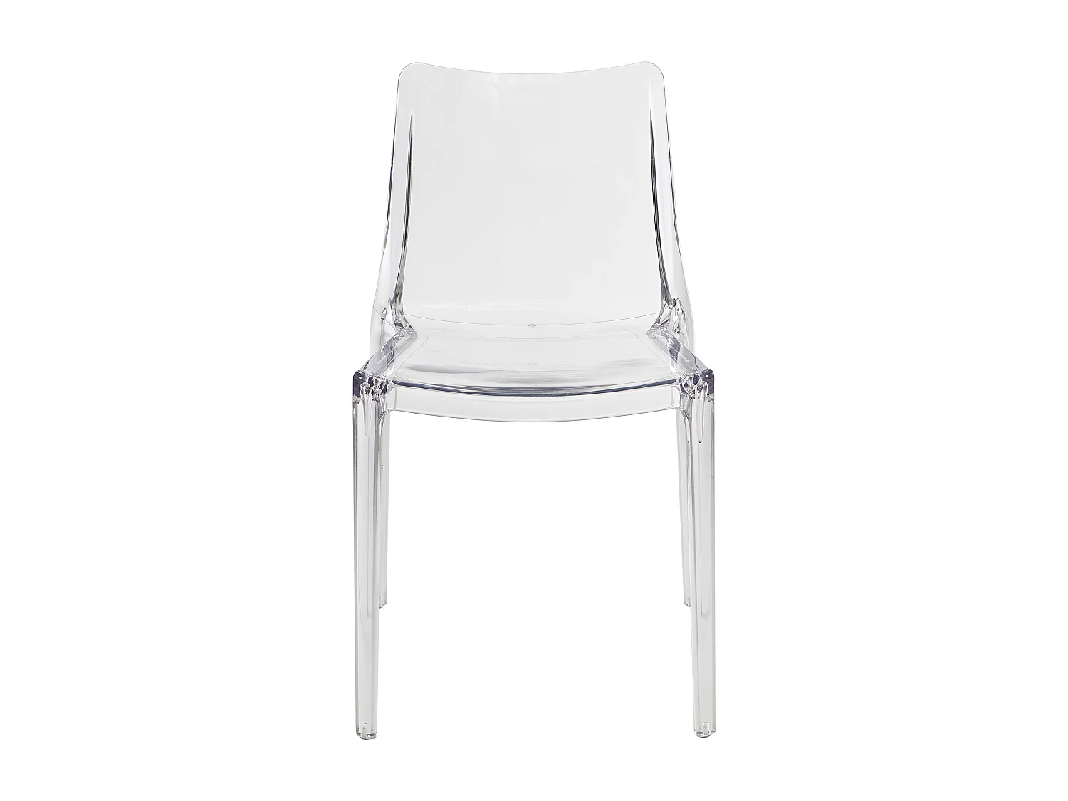 Lot de 2 chaises en polycarbonate - Cristal - RANZAKA