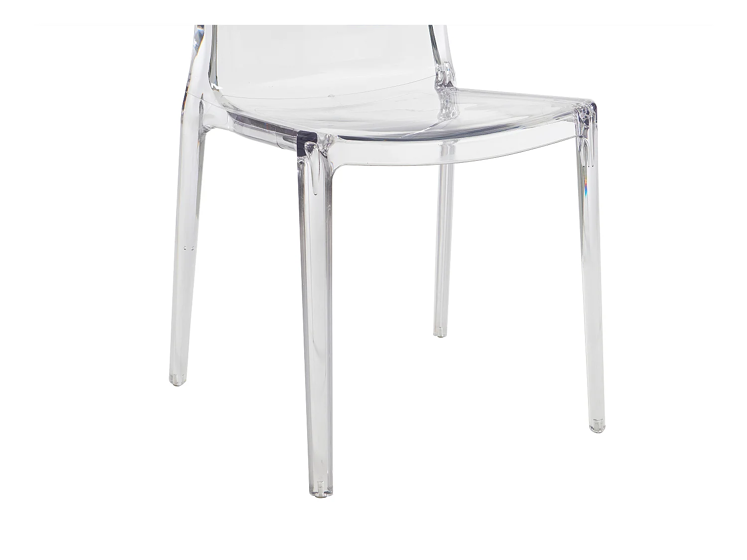 Lot de 2 chaises en polycarbonate - Cristal - RANZAKA