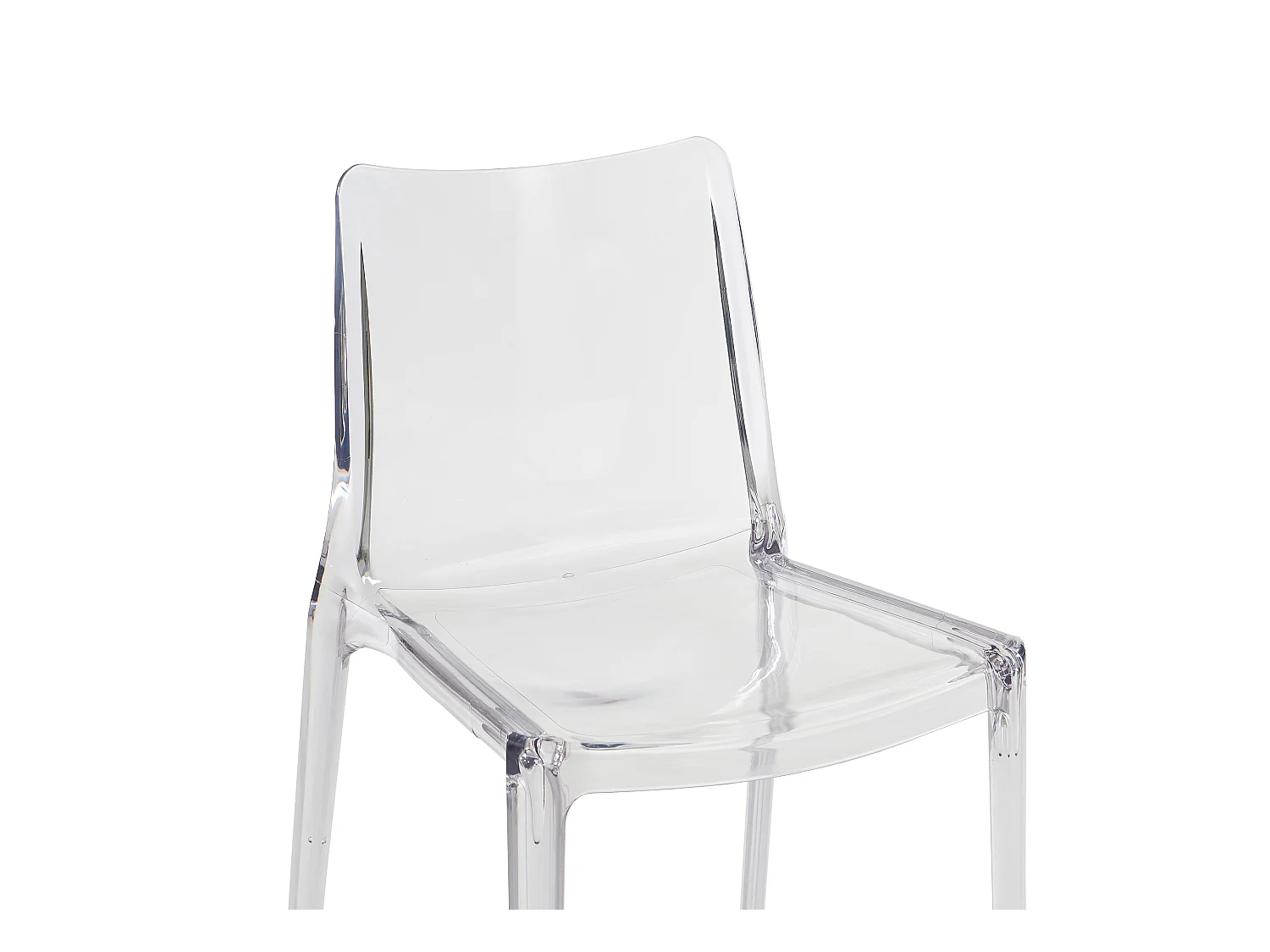 Lot de 2 chaises en polycarbonate - Cristal - RANZAKA