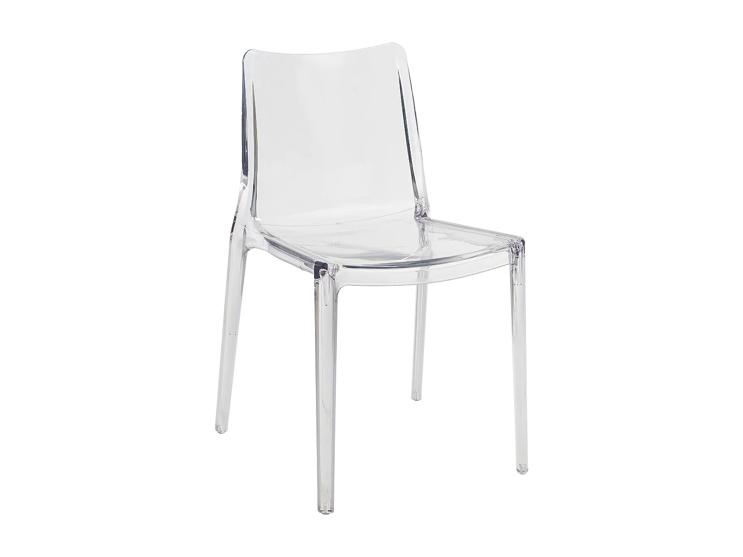 Lot de 2 chaises en polycarbonate - Cristal - RANZAKA