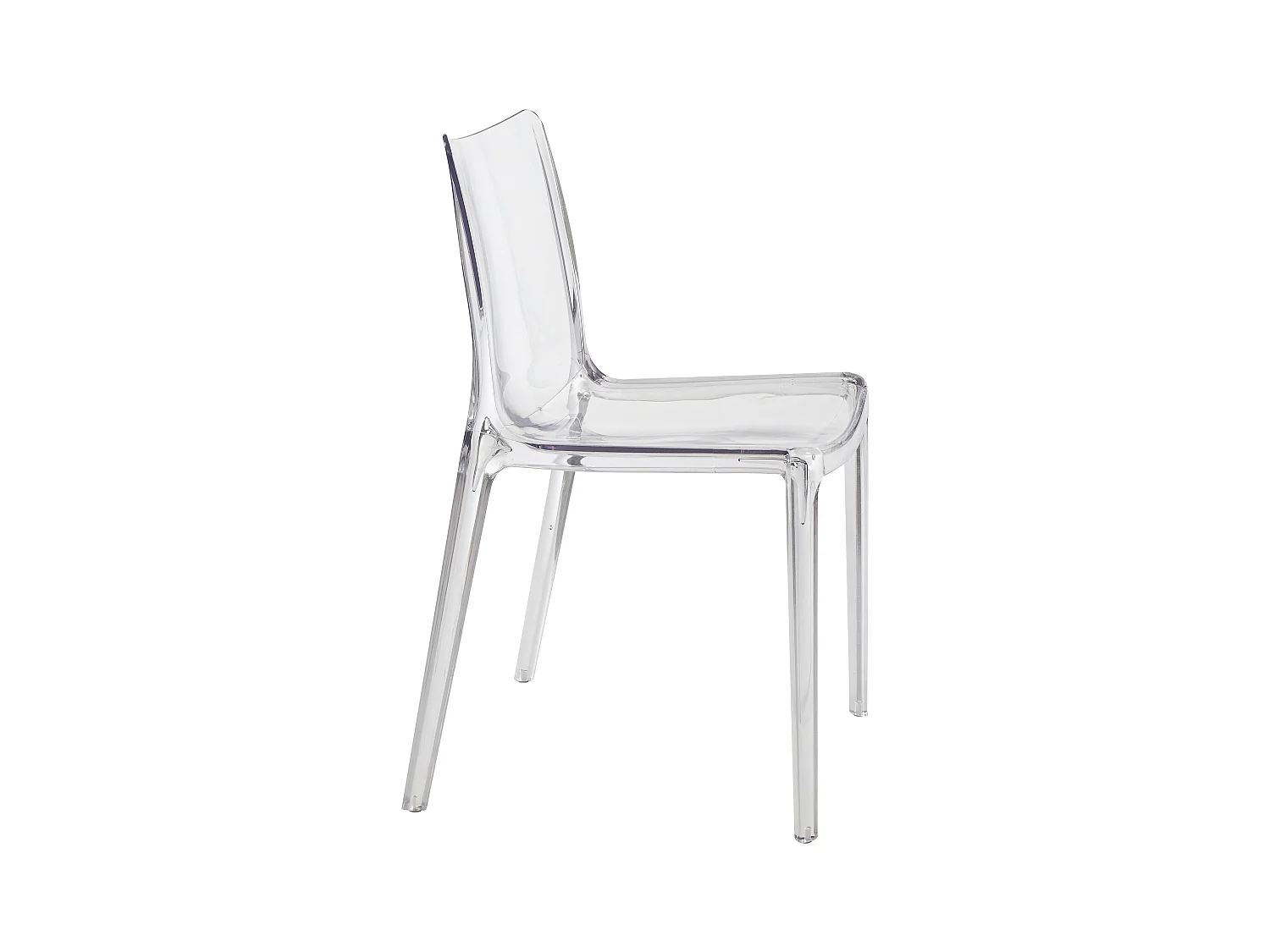 Lot de 2 chaises en polycarbonate - Cristal - RANZAKA