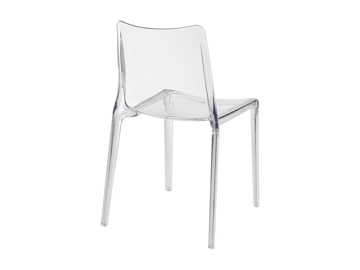 Lot de 2 chaises en polycarbonate - Cristal - RANZAKA