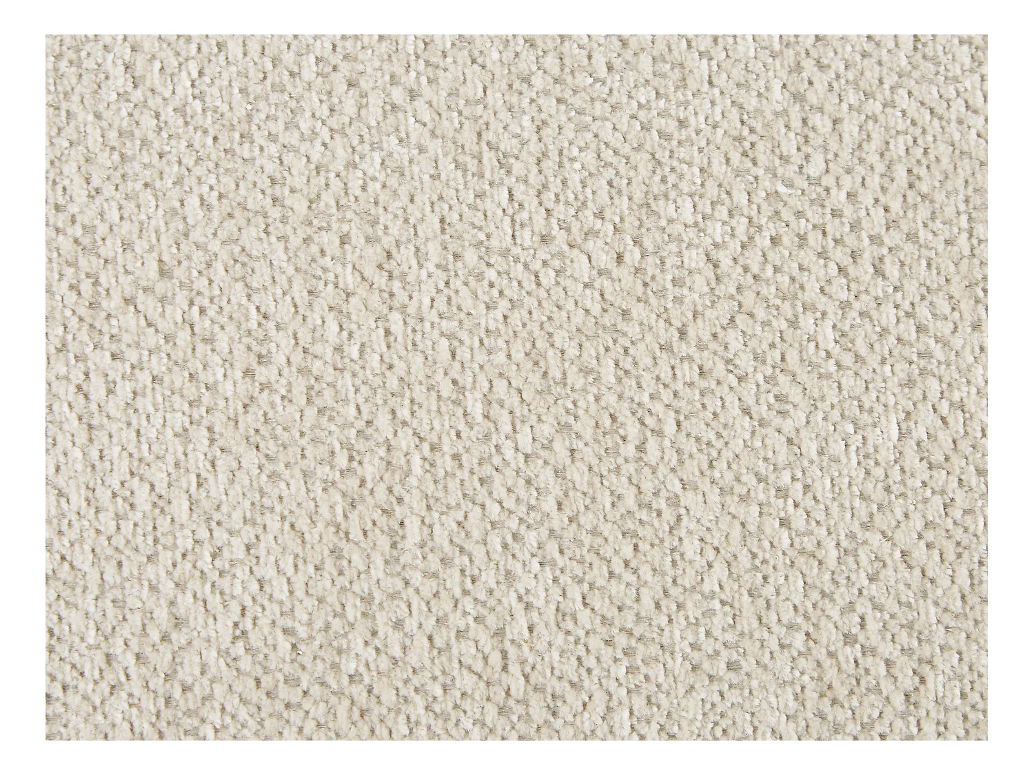 Sofá rinconera izquierda en chenilla beige TAZIZA