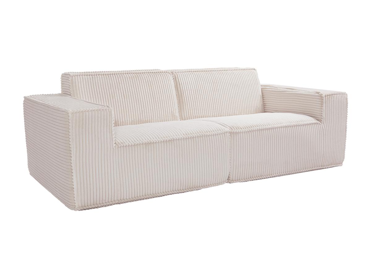 Sofa 3-Sitzer - Cord - Beige - LUNEKO günstig online kaufen