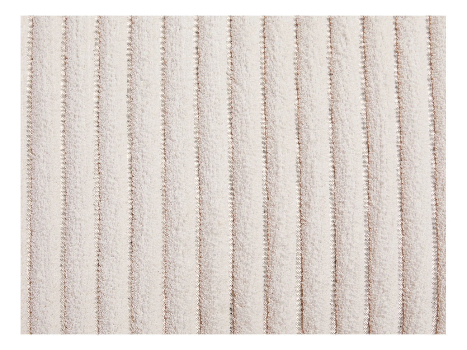 Canapé 3 places en velours côtelé beige LUNEKO