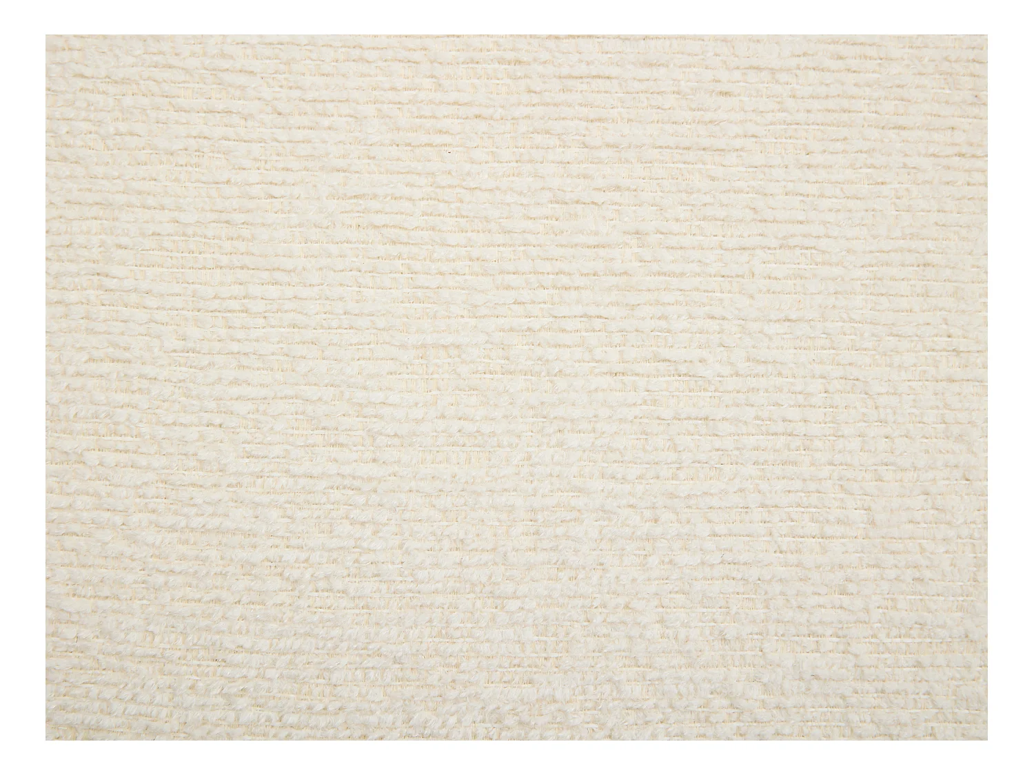 Schelpstoel van beige chenille stof DELIPO