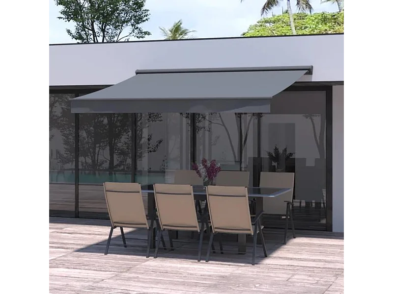 Store banne 3 x 2 m gris PISA