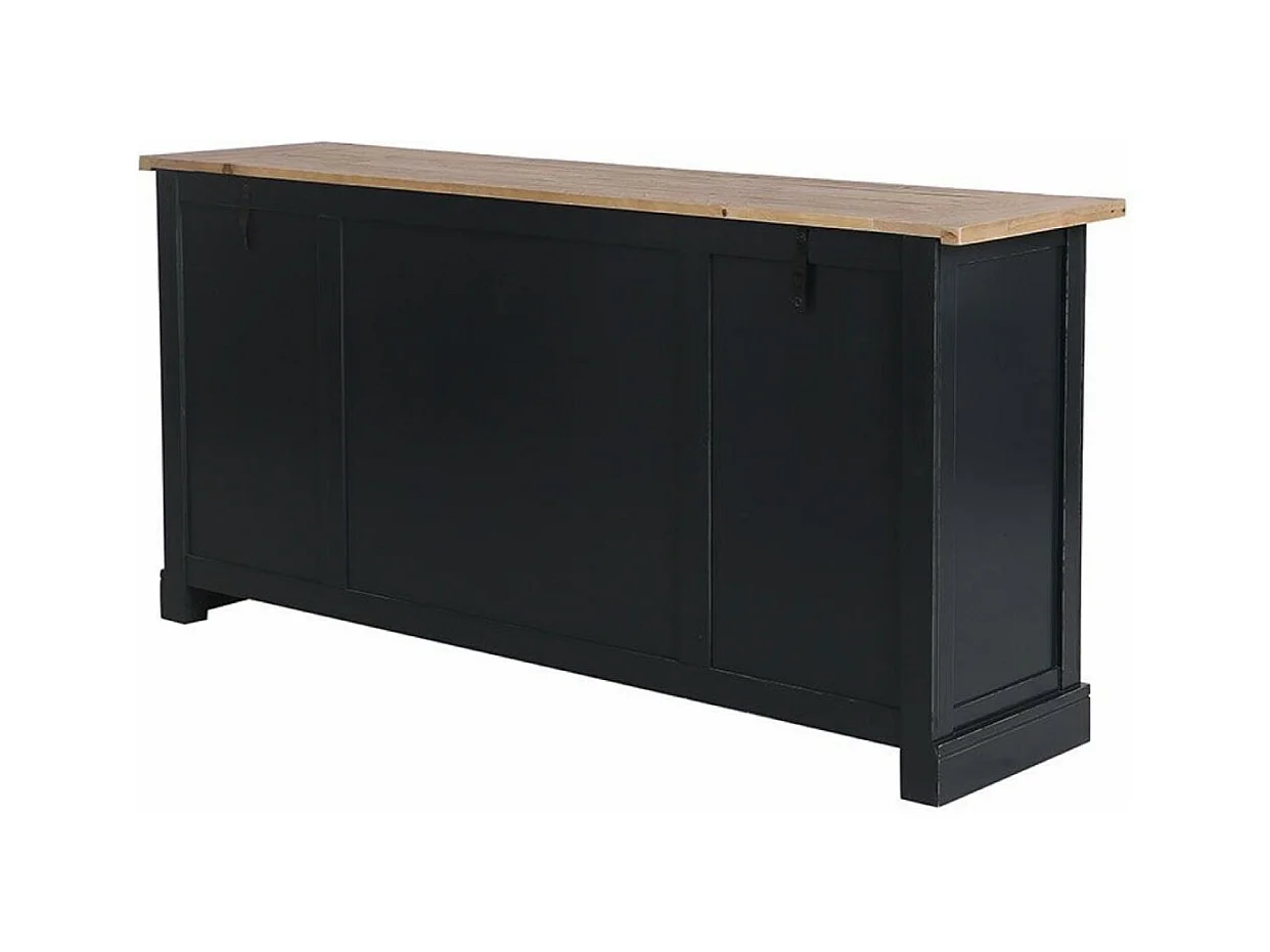 Buffet bas 4 portes Bois Bleu - Rivages Interior's