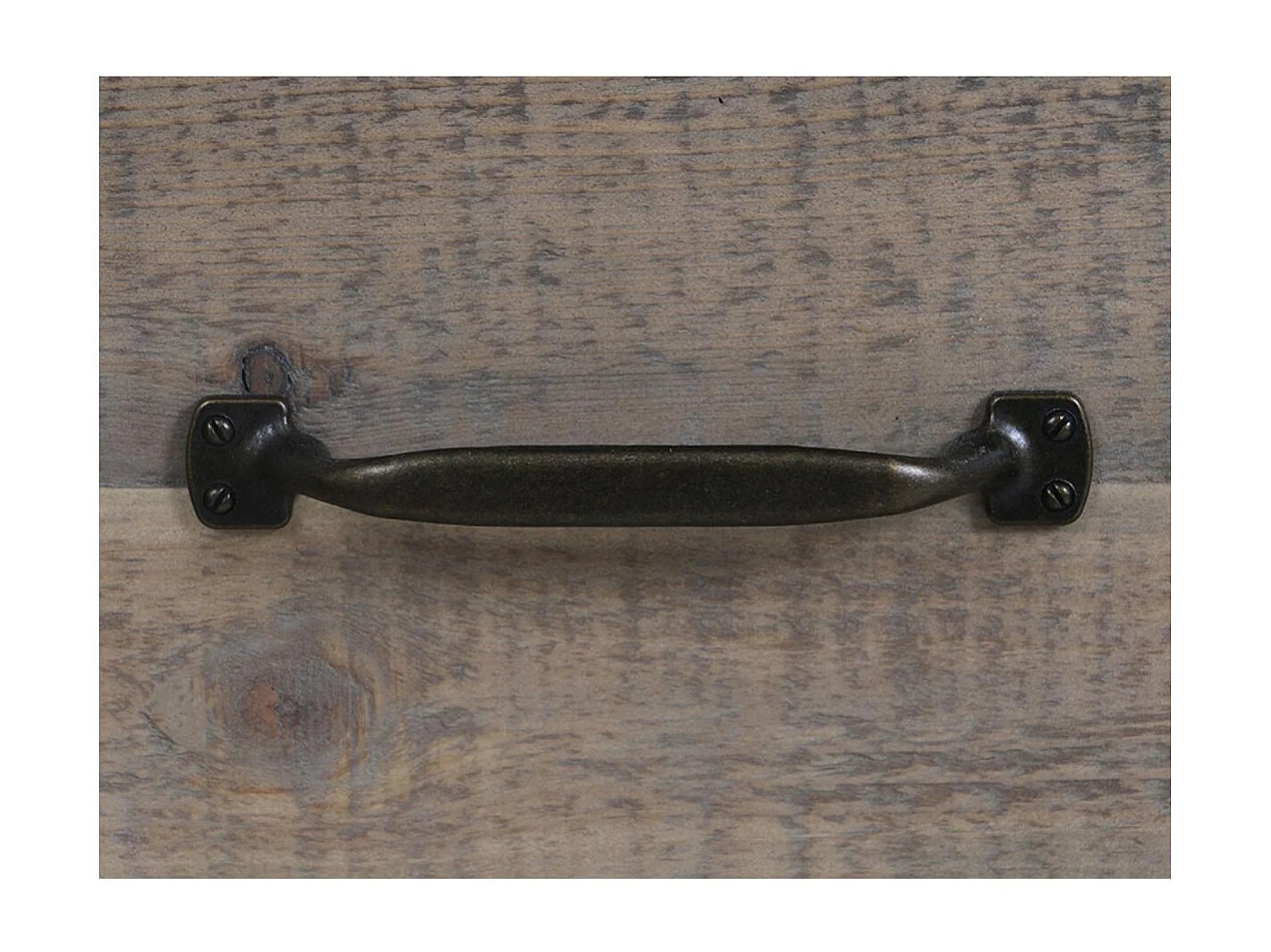 Buffet bas 4 portes MDF Noir - Rivages Interior's