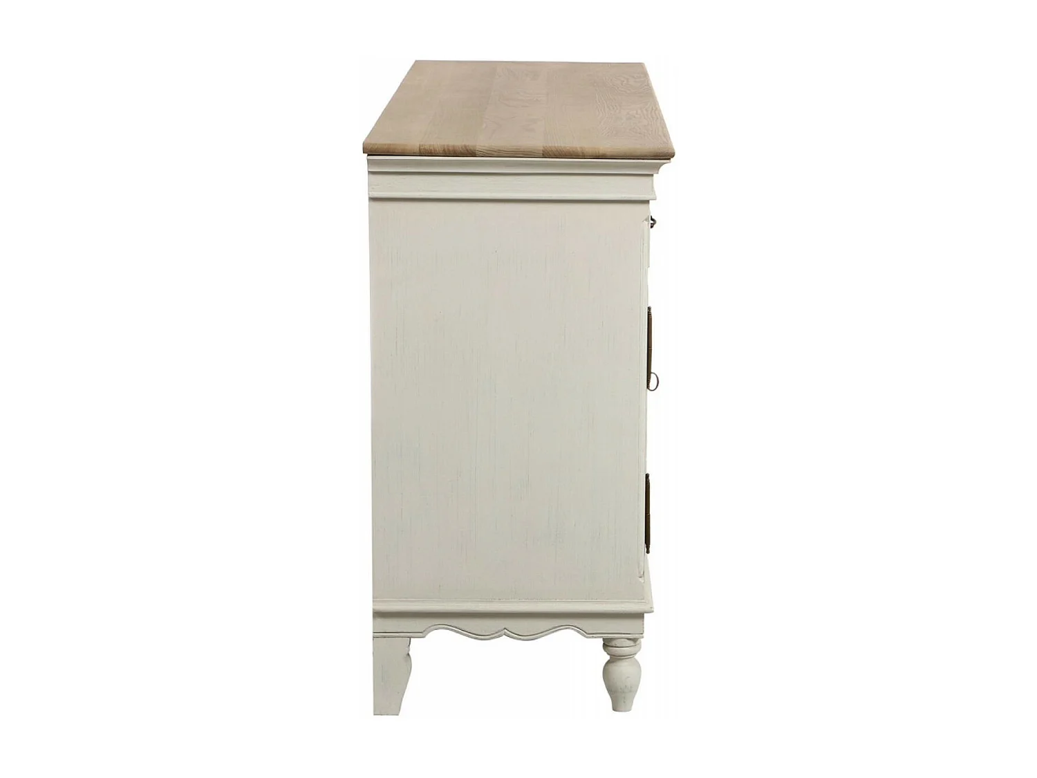 Buffet bas 2 portes 6 tiroirs MDF Blanc - Romance Interior's