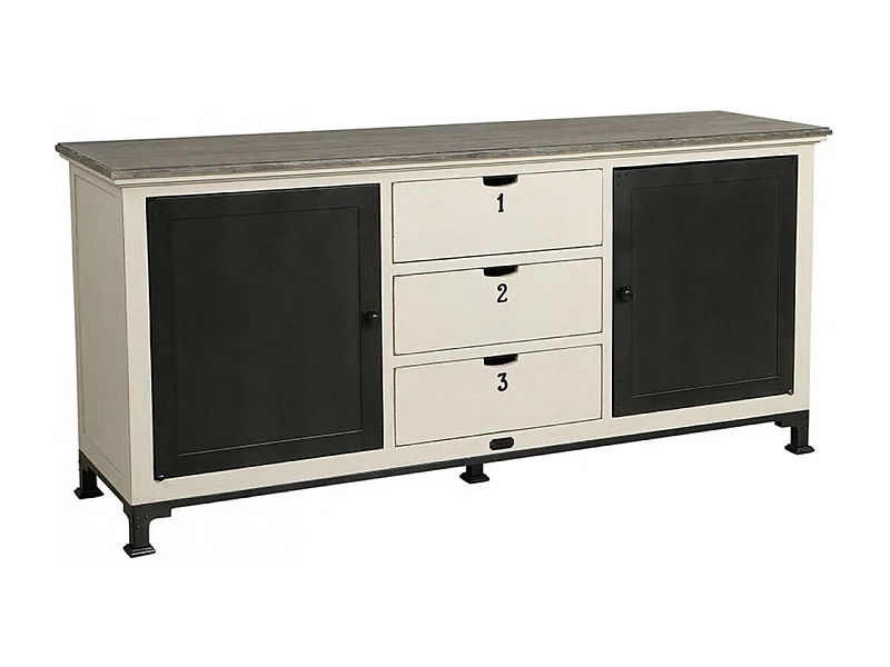 Buffet bas Bois Blanc - Ouessant Interior's