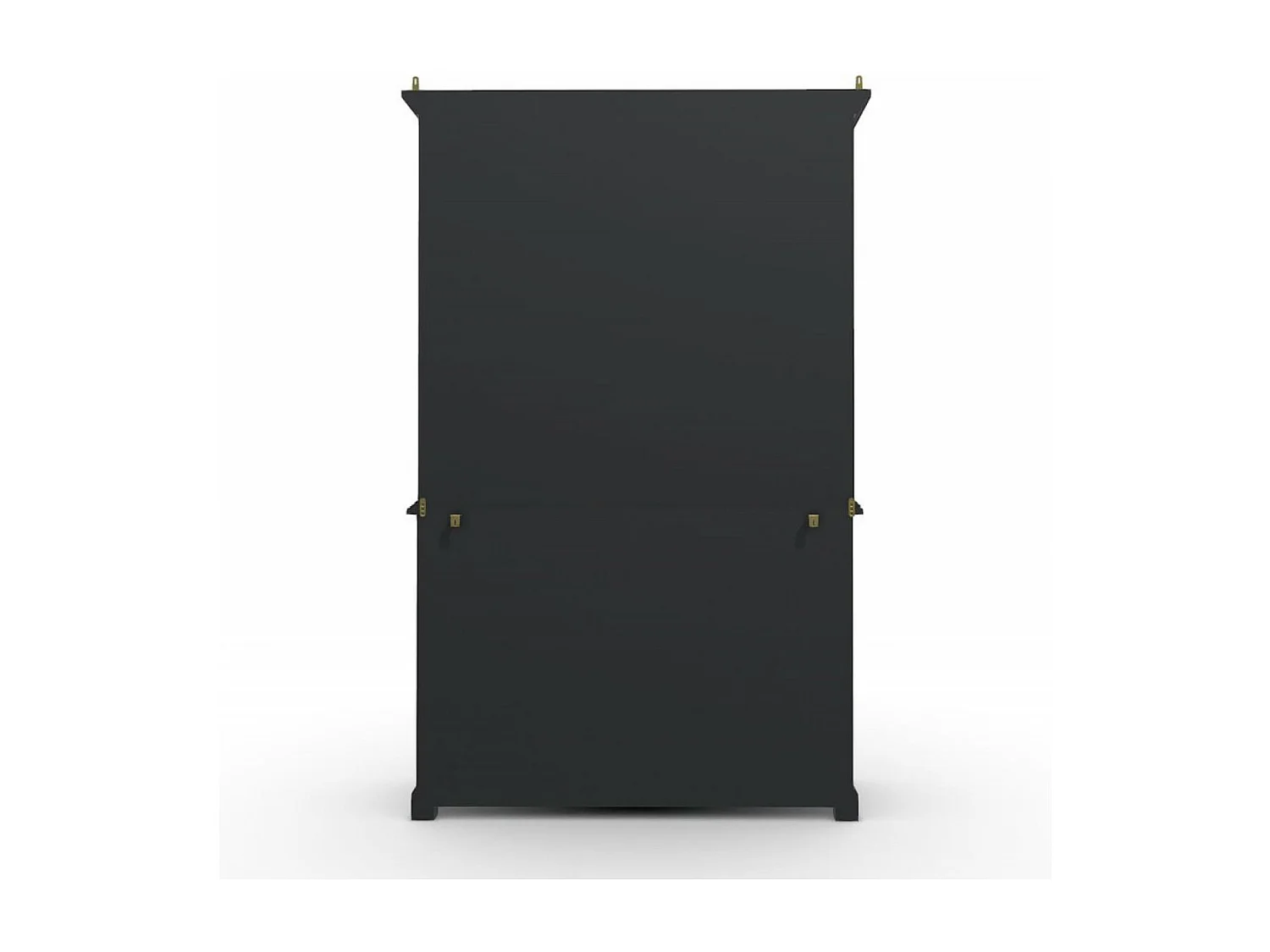 Buffet 2 portes vitrées MDF Noir - Rhode Island Interior's