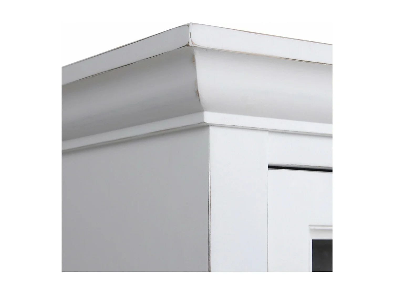 Buffet 3 portes vitrées MDF Blanc - Rhode Island Interior's