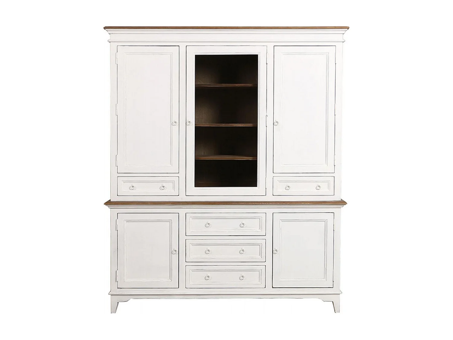 Buffet 5 portes 5 tiroirs Bois Blanc - Esquisse Interior's
