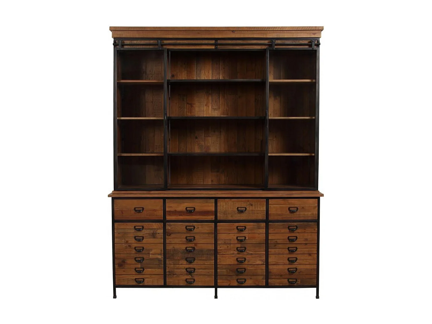 Buffet vitré Bois Marron - Manufacture Interior's