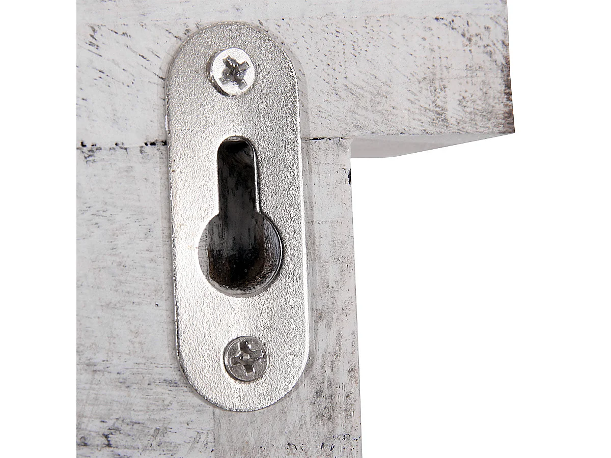 Miroir mural forme fenêtre bois blanche 42 x 5 x 53 cm 04_0005485