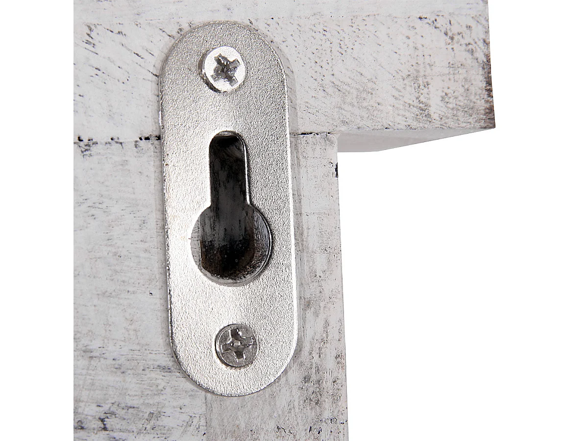 Miroir mural forme fenêtre bois blanche 42 x 5 x 53 cm 04_0005485