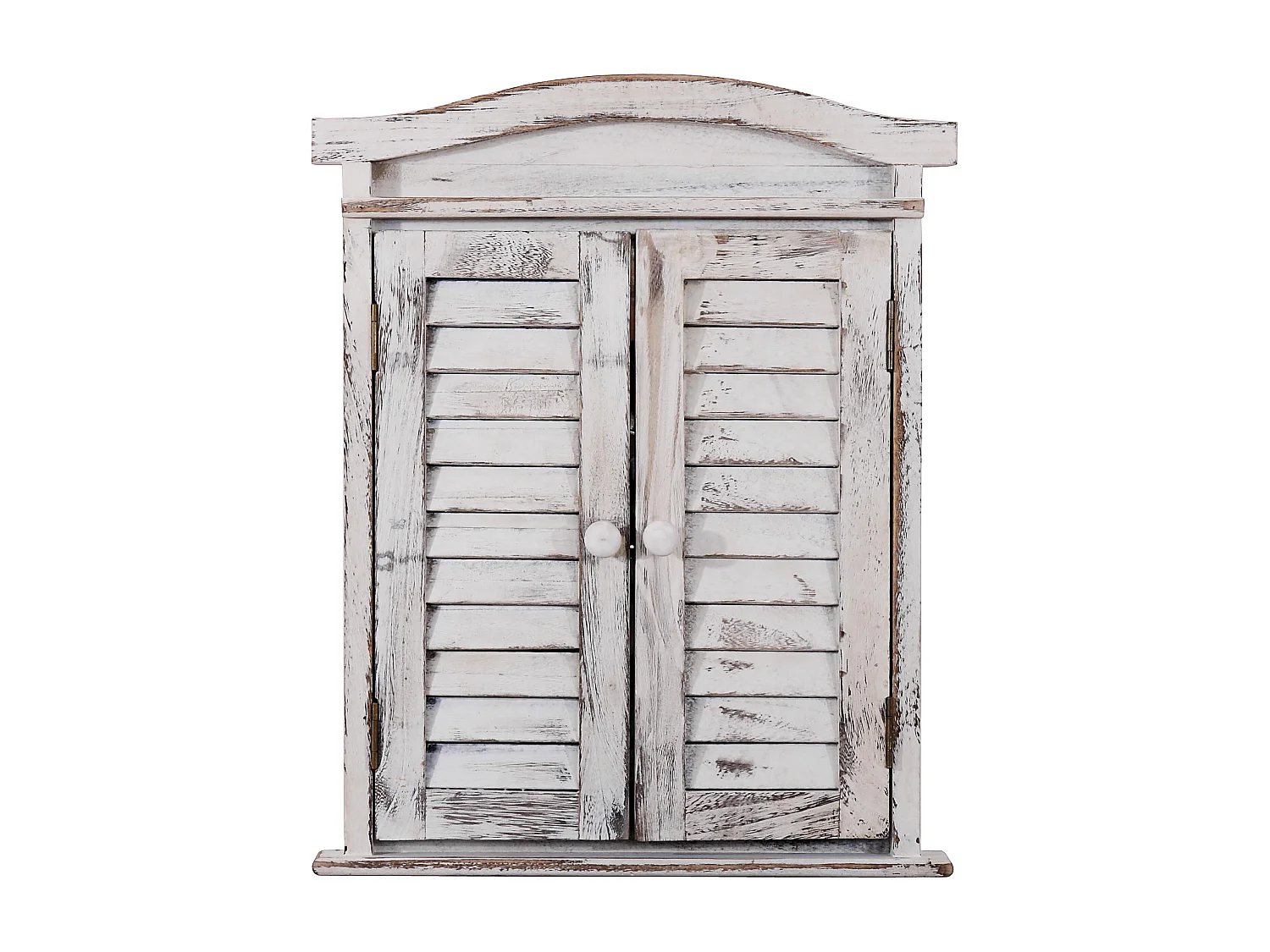 Miroir mural forme fenêtre bois blanche 42 x 5 x 53 cm 04_0005485