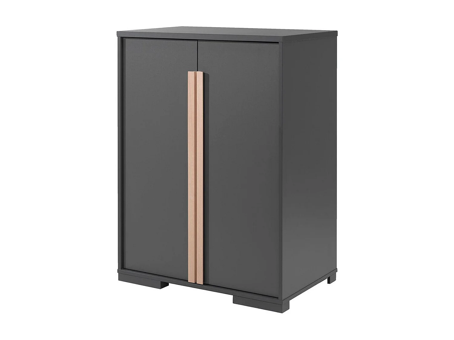 Armoire 2 Portes "London" 116cm Anthracite