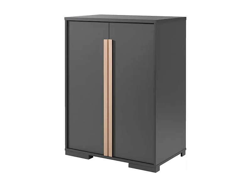Armoire 2 Portes "London" 116cm Anthracite