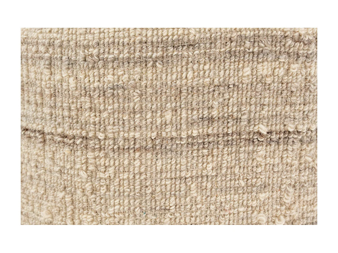 Pouf / coffre bouclette en laine