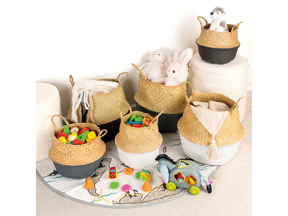 Pouf / coffre en bouclette Grand