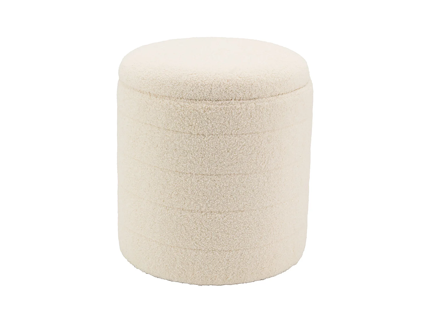 Pouf / coffre en bouclette Grand