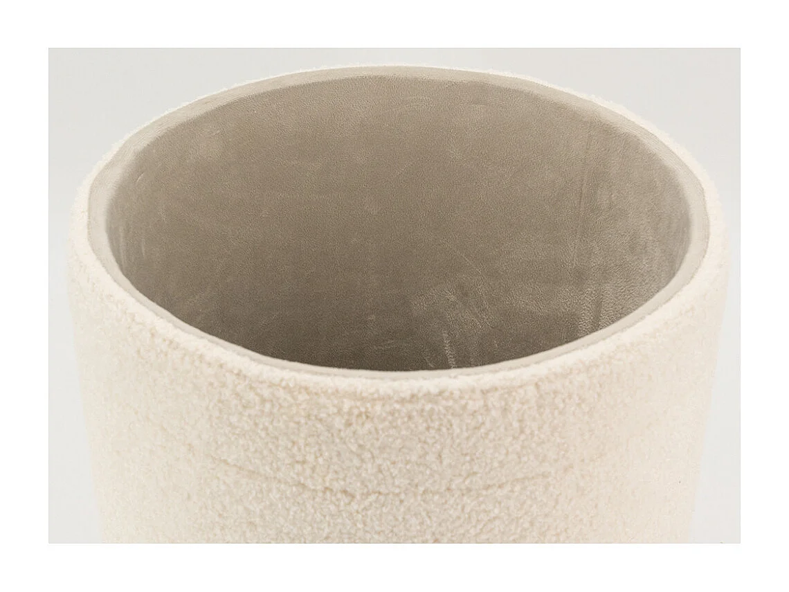 Pouf / coffre en bouclette Grand