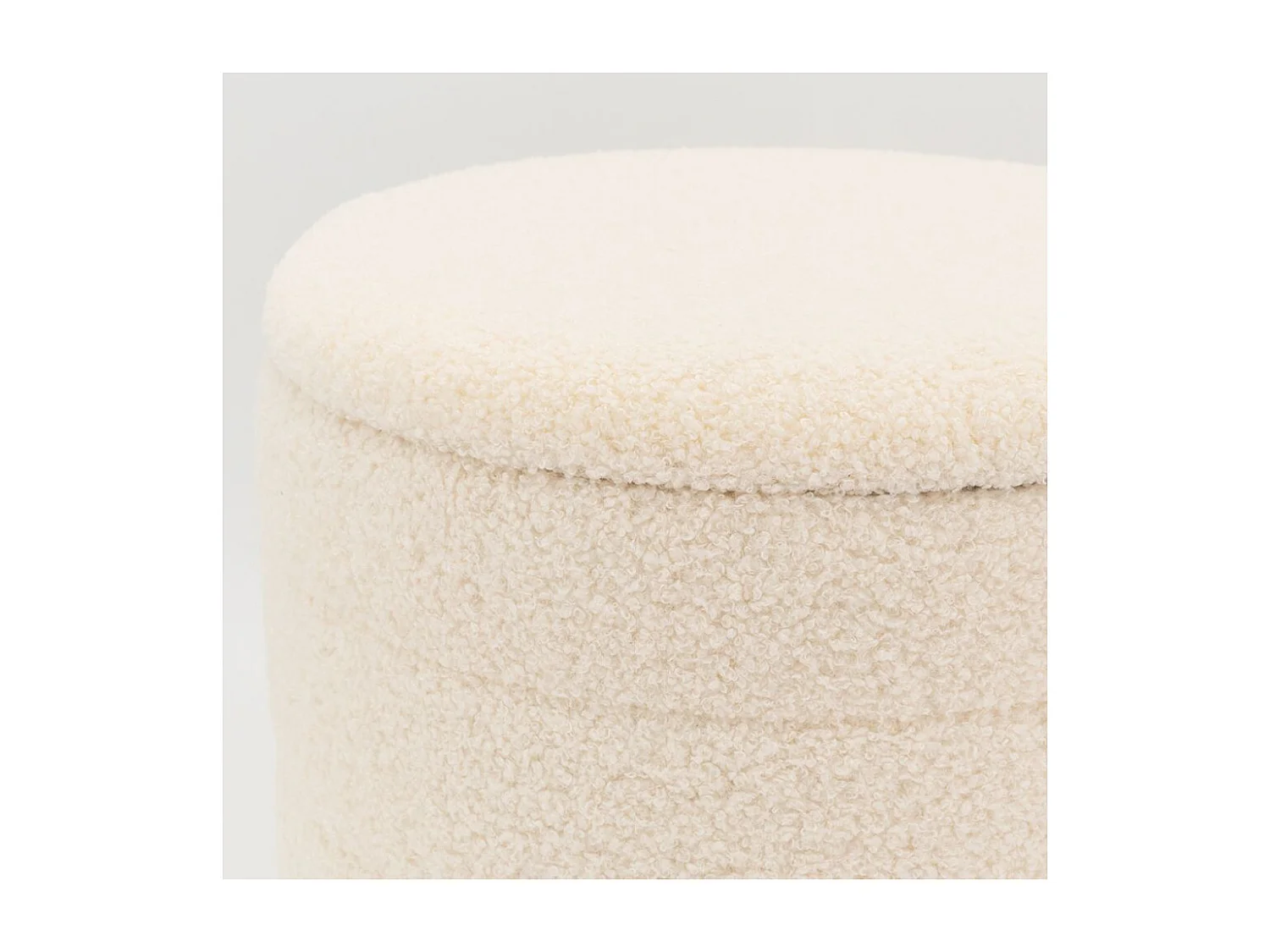 Pouf / coffre en bouclette Petit