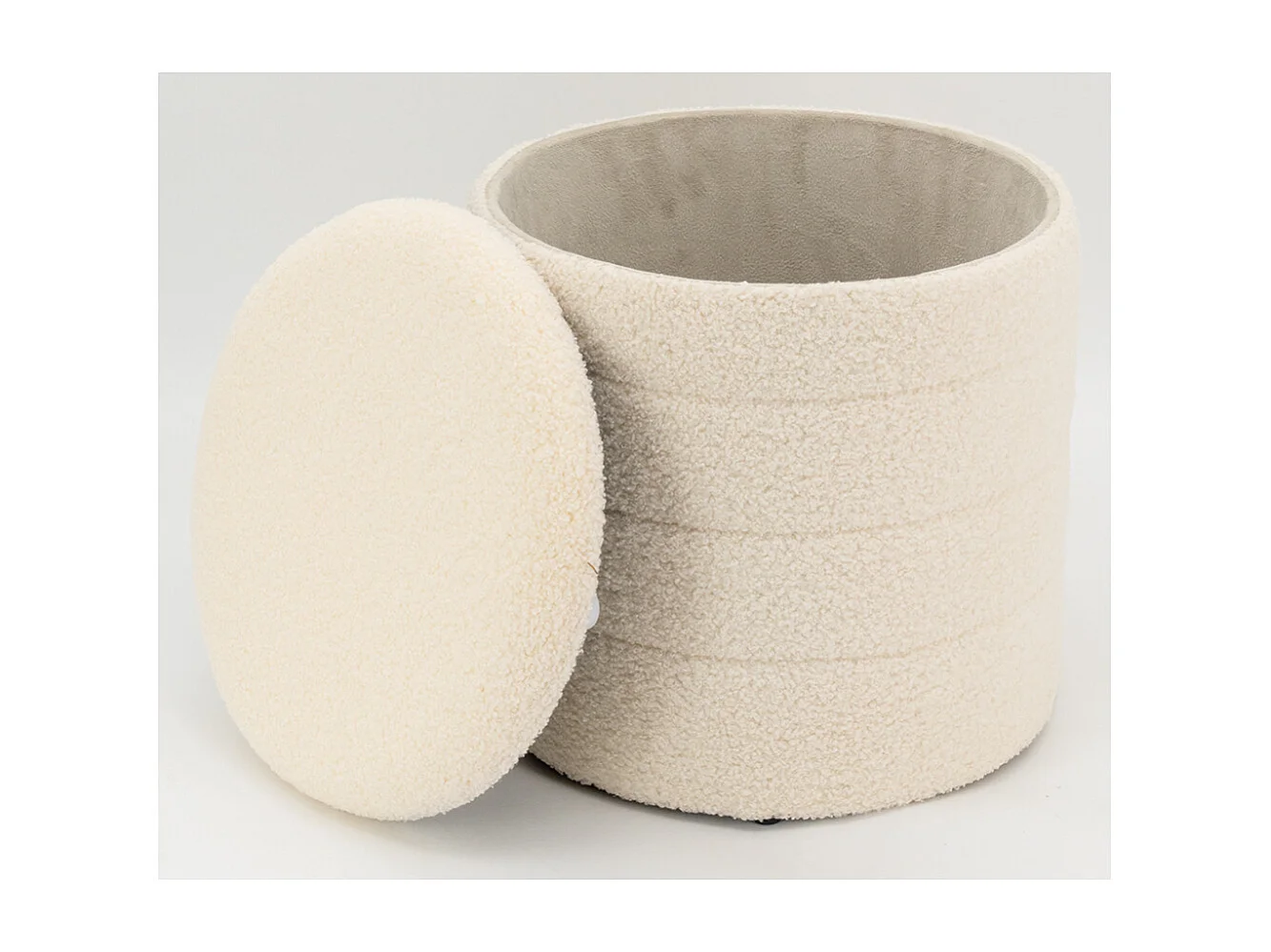 Pouf / coffre en bouclette Petit