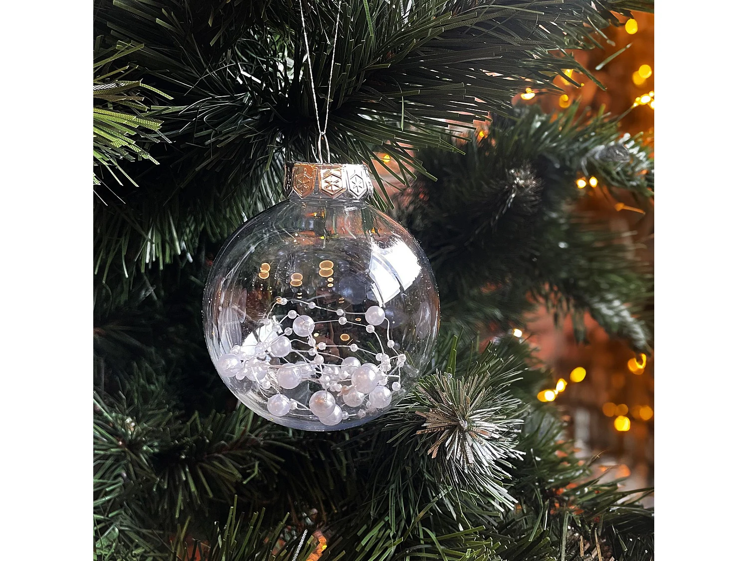 BOULES DE NOËL  SYSD1688-058 30PCS WHITE