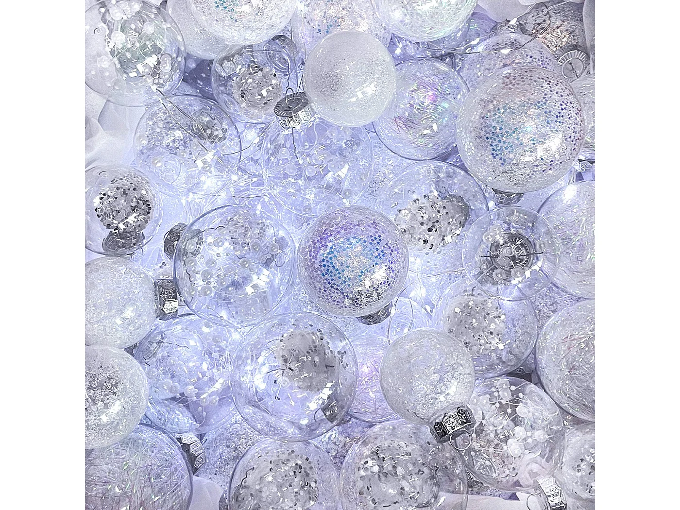 BOULES DE NOËL  SYSD1688-058 30PCS WHITE