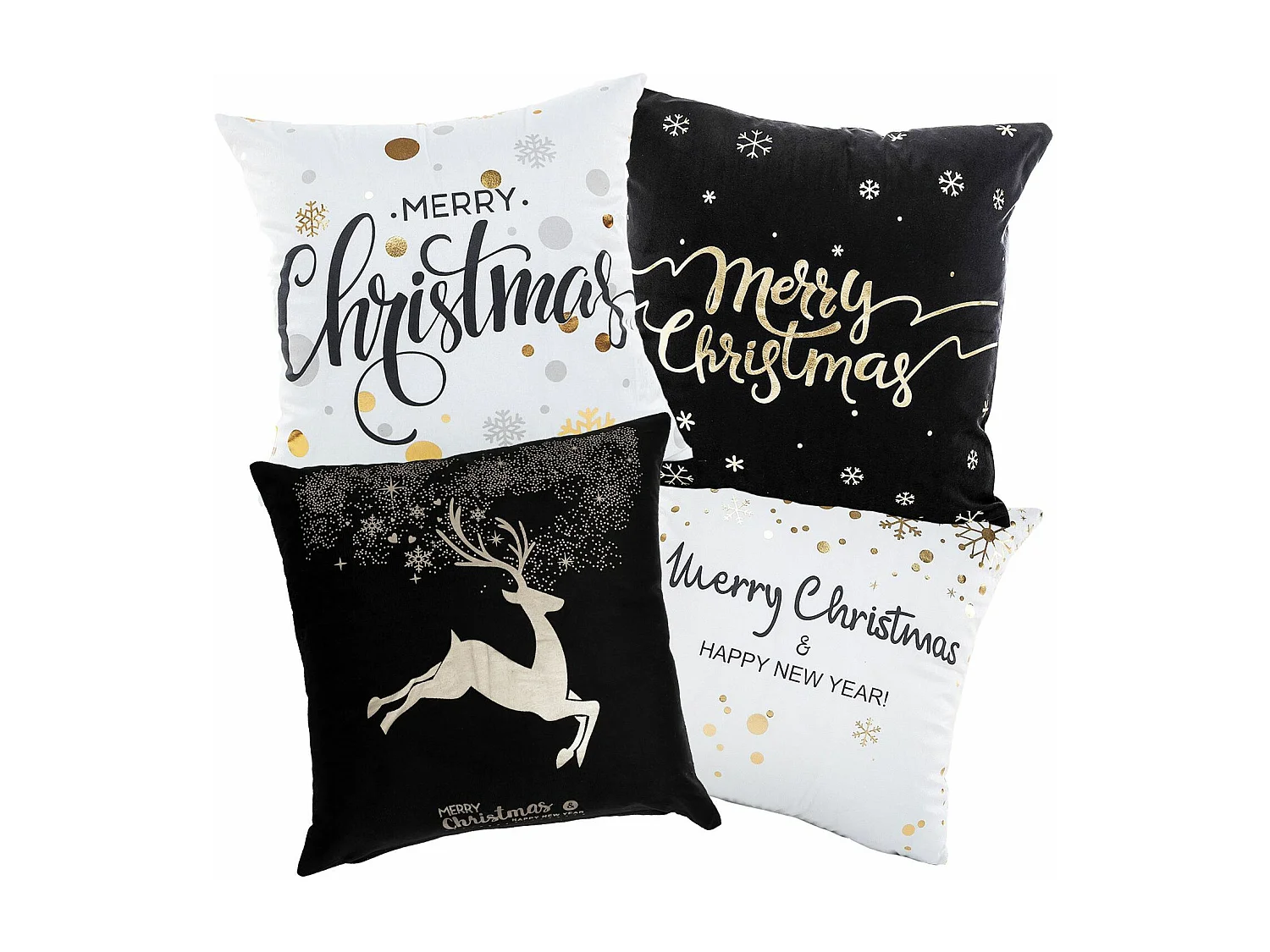 HOUSSE DE COUSSIN DE NOËL  BC25 45X45 BLACK