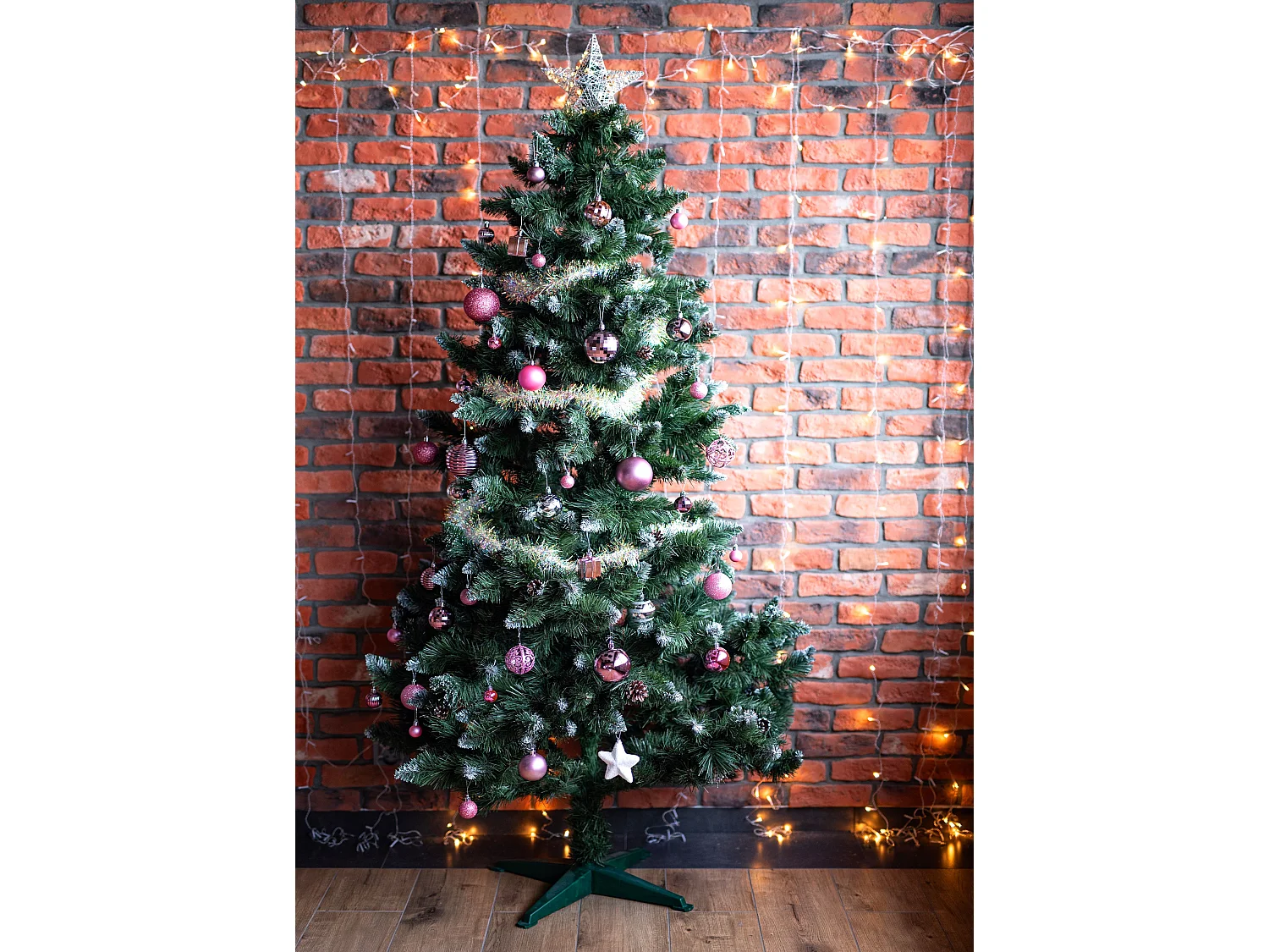 ENSEMBLE BOULES DE NOËL 208 psc PINK