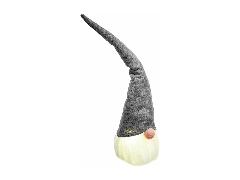GNOME DE NOËL LED YX039 GREY 40CM GREY