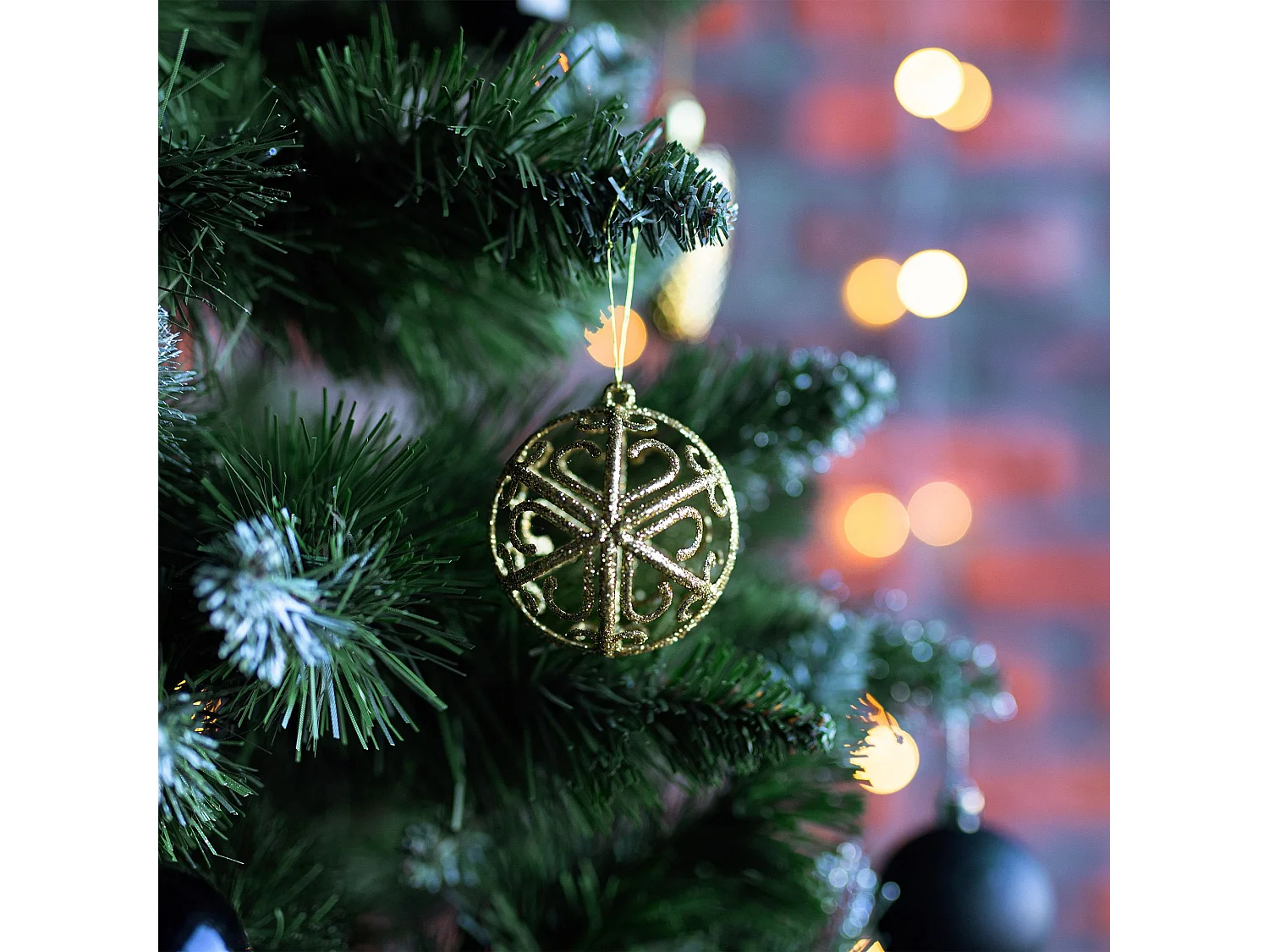 BOULES DE NOËL KL21X04 100PCS BLACK