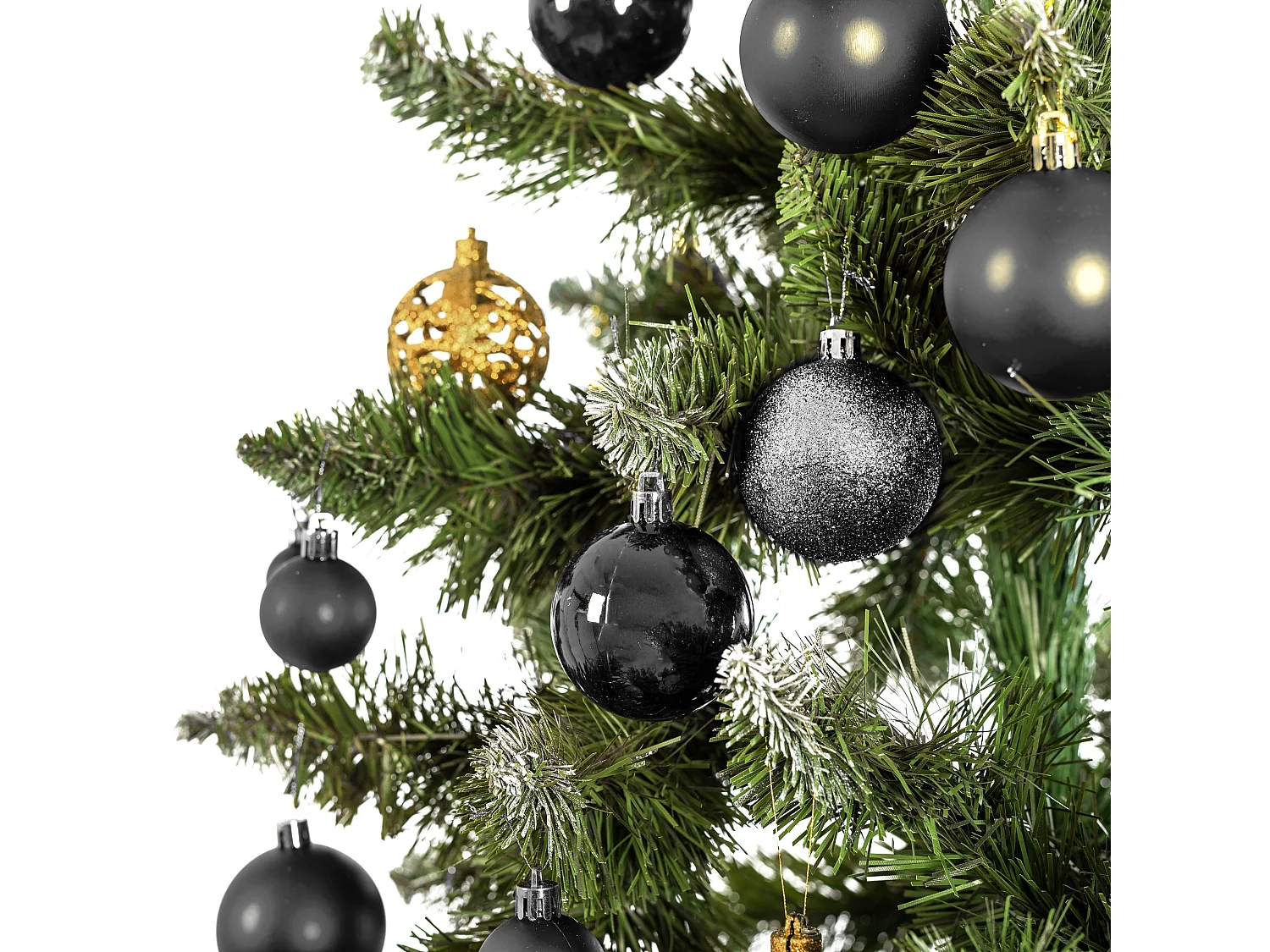 BOULES DE NOËL KL21X04 100PCS BLACK