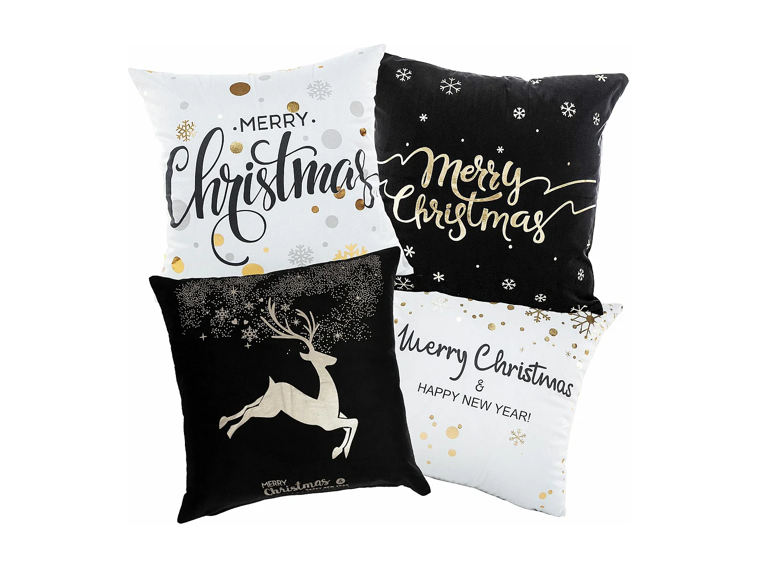 HOUSSE DE COUSSIN DE NOËL  BC21 45X45 BLACK