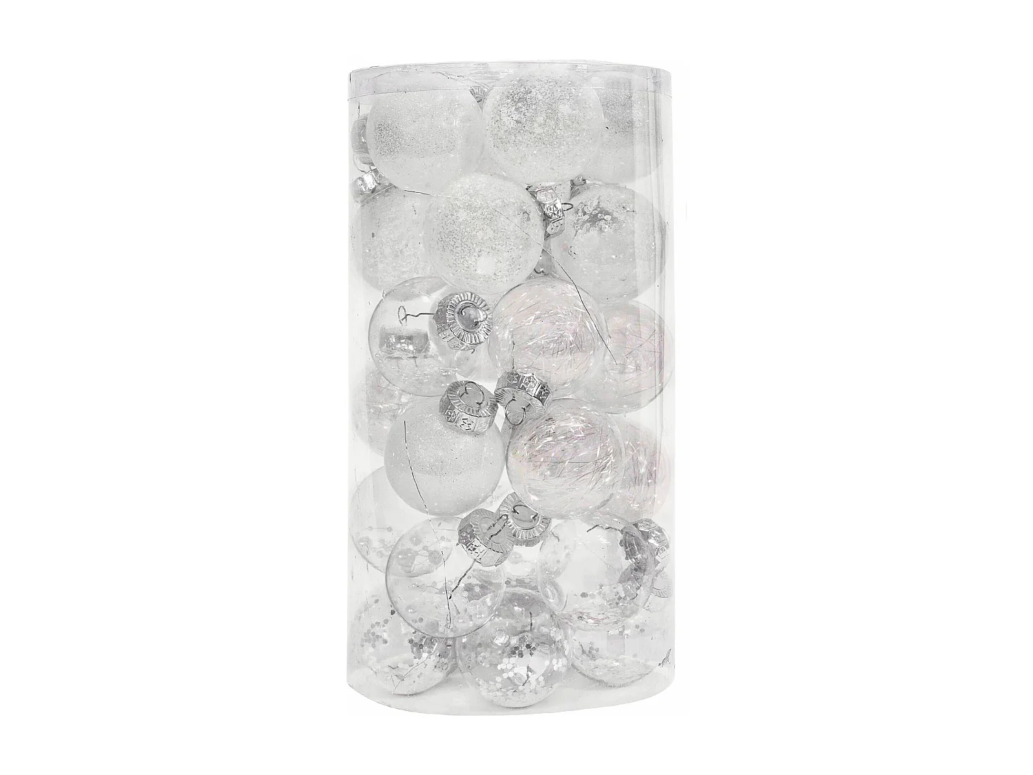 BOULES DE NOËL  SYSD1688-057 30PCS WHITE